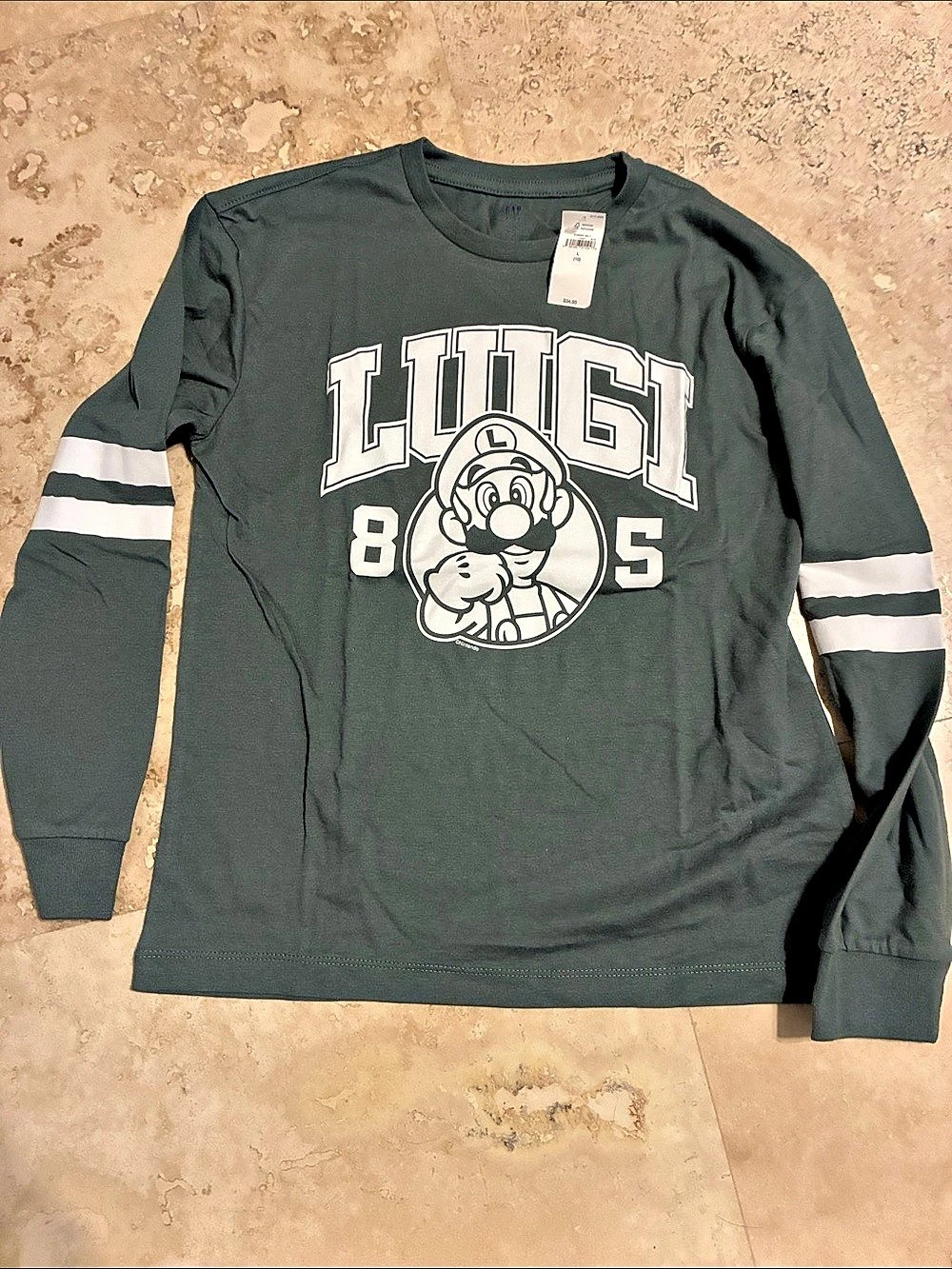 BWT! Gap with Luigi Boys Long Sleeve Graphic Tee